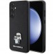 Karl Lagerfeld PU Saffiano Metall Karl och Choupette Bakskal till Samsung Galaxy S24 Svart