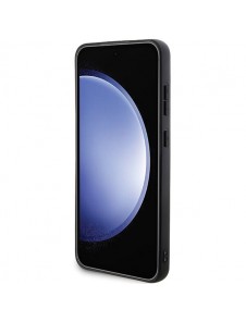 Karl Lagerfeld PU Saffiano Metall Karl och Choupette Bakskal till Samsung Galaxy S24 Svart