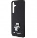 Karl Lagerfeld PU Saffiano Metall Karl och Choupette Bakskal till Samsung Galaxy S24 Svart