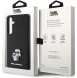Karl Lagerfeld PU Saffiano Metall Karl och Choupette Bakskal till Samsung Galaxy S24 Svart