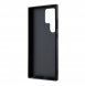 Guess PU Grip Stand 4G Strass Triangle Metal Logo Bakre skal till Samsung Galaxy S24 Ultra Brown