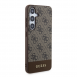 Guess PU 4G Stripe Bakskal till Samsung Galaxy S24+ Brun