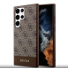 Guess PU 4G Stripe Bakskal till Samsung Galaxy S24 Ultra Brown
