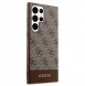 Guess PU 4G Stripe Bakskal till Samsung Galaxy S24 Ultra Brown