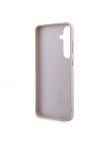 Guess PU 4G metalllogotyp bakskal till Samsung Galaxy S24+ Rosa
