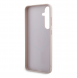 Guess PU 4G metalllogotyp bakskal till Samsung Galaxy S24+ Rosa