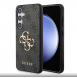 Guess PU 4G metalllogotyp bakskal till Samsung Galaxy S24+ Grå