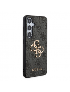 Guess PU 4G metalllogotyp bakskal till Samsung Galaxy S24+ Grå