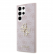 Guess PU 4G metalllogotyp bakskal till Samsung Galaxy S24 Ultra Pink