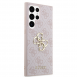 Guess PU 4G metalllogotyp bakskal till Samsung Galaxy S24 Ultra Pink