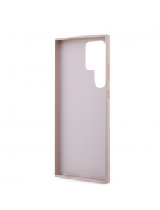 Guess PU 4G metalllogotyp bakskal till Samsung Galaxy S24 Ultra Pink