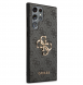 Guess PU 4G metalllogotyp bakskal till Samsung Galaxy S24 Ultra Grey
