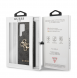 Guess PU 4G metalllogotyp bakskal till Samsung Galaxy S24 Ultra Grey
