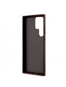 Guess PU 4G metalllogotyp bakskal till Samsung Galaxy S24 Ultra Brown