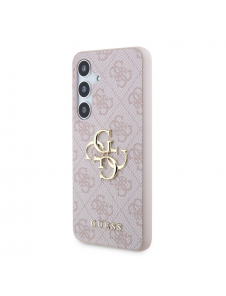 Guess PU 4G metalllogotyp bakskal till Samsung Galaxy S24 Rosa