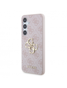 Guess PU 4G metalllogotyp bakskal till Samsung Galaxy S24 Rosa