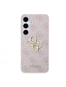 Guess PU 4G metalllogotyp bakskal till Samsung Galaxy S24 Rosa