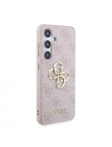 Guess PU 4G metalllogotyp bakskal till Samsung Galaxy S24 Rosa