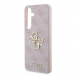 Guess PU 4G metalllogotyp bakskal till Samsung Galaxy S24 Rosa