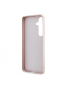 Guess PU 4G metalllogotyp bakskal till Samsung Galaxy S24 Rosa