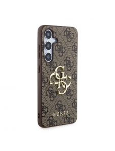 Guess PU 4G metalllogotyp bakskal till Samsung Galaxy S24 Brown
