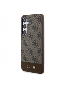 Guess 4G Stripe bakskal till Samsung Galaxy S24 Brown