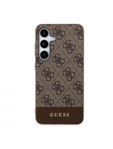 Guess 4G Stripe bakskal till Samsung Galaxy S24 Brown