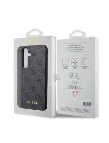Guess 4G Charms Bakskal till Samsung Galaxy S24+ Grå