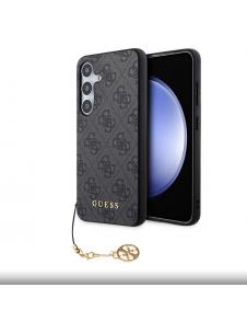 Guess 4G Charms Bakskal till Samsung Galaxy S24+ Grå