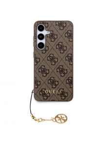 Guess 4G Charms Bakskal till Samsung Galaxy S24+ Brun