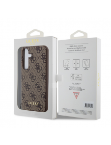 Guess 4G Charms Bakskal till Samsung Galaxy S24+ Brun