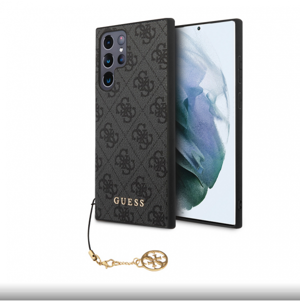 Guess 4G Charms Bakskal till Samsung Galaxy S24 Ultra Grey