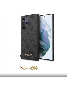 Guess 4G Charms Bakskal till Samsung Galaxy S24 Ultra Grey