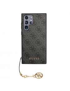 Guess 4G Charms Bakskal till Samsung Galaxy S24 Ultra Grey