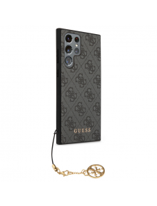 Guess 4G Charms Bakskal till Samsung Galaxy S24 Ultra Grey