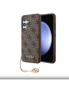 Guess 4G Charms Bakskal till Samsung Galaxy S24 Brun