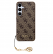 Guess 4G Charms Bakskal till Samsung Galaxy S24 Brun