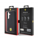 Ferrari PU Läder Bottom Carbon Bakskal till Samsung Galaxy S24 Svart