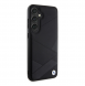 BMW Signature Leather Metal Logo Bakskal till Samsung Galaxy S24+ Svart