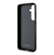 BMW Signature Leather Metal Logo Bakskal till Samsung Galaxy S24+ Svart