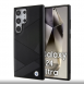 BMW Signature Leather Metal Logo Bakskal till Samsung Galaxy S24 Ultra Black