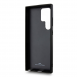 BMW Signature Leather Metal Logo Bakskal till Samsung Galaxy S24 Ultra Black