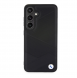 BMW Signature Leather Metal Logo Bakskal till Samsung Galaxy S24 Svart