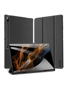 Dux Ducis Domo vikbart skal till surfplatta med Smart Sleep-funktion Samsung Galaxy Tab S8/S9 Ultra-stativ svart