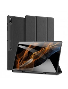 Dux Ducis Domo vikbart skal till surfplatta med Smart Sleep-funktion Samsung Galaxy Tab S8/S9 Ultra-stativ svart