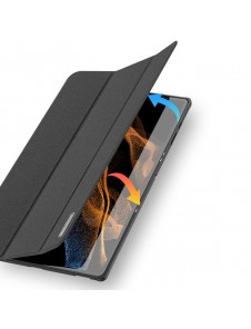 Dux Ducis Domo vikbart skal till surfplatta med Smart Sleep-funktion Samsung Galaxy Tab S8/S9 Ultra-stativ svart