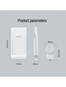 Nillkin PowerTrio 3in1 trådlös laddare för Apple Watch White (MFI)
