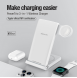 Nillkin PowerTrio 3in1 trådlös laddare för Apple Watch White (MFI)