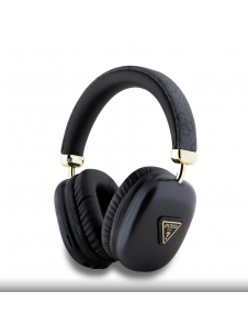 Guess PU Leather 4G Triangle Logo Bluetooth Stereo Headphone Svart
