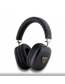 Guess PU Leather 4G Triangle Logo Bluetooth Stereo Headphone Svart